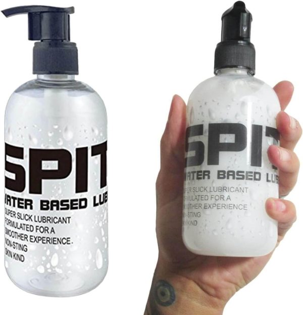 SPIT Lubricant Water Based Lube 250ml White Skin Kind Slick Moisturise Men Gay - Image 2