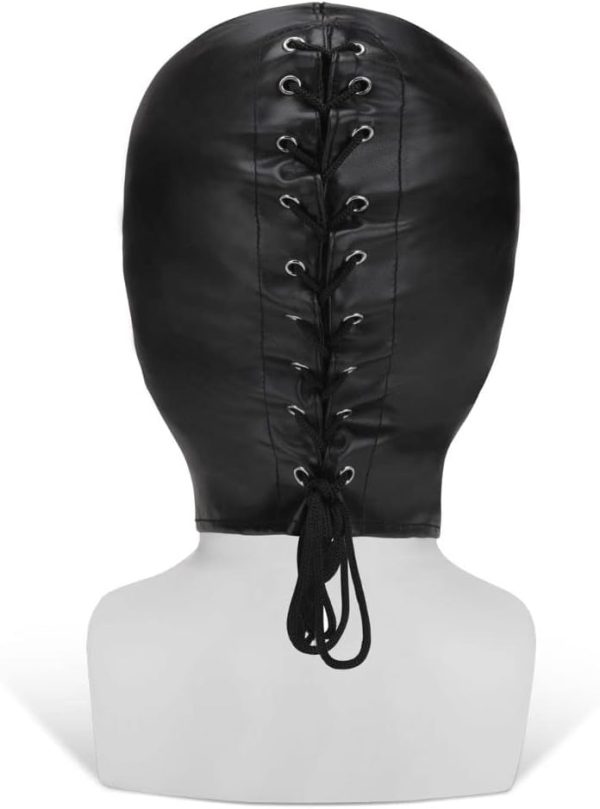 Me You Us - The Bondage Hood with Eyes - Black - Sensory Deprivation Mask for Exciting BDSM Play - Image 3
