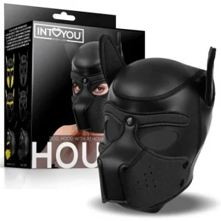 Binrui Neoprene Full Face Mask Dog Puppy Hood Custom Animal Head Mask size M