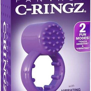 Fantasy C-Ringz by Pipedream Diameter 2.5 cm Violet Structured Cockring/Clitoris Stimulator Sensual Touch Love Ring