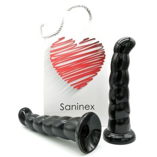 SANINEX DILDO SILICONE 19 CM BLACK