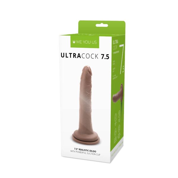 Me You Us Ultra Cock 7.5inch Caramel Realistic Dildo - Image 3