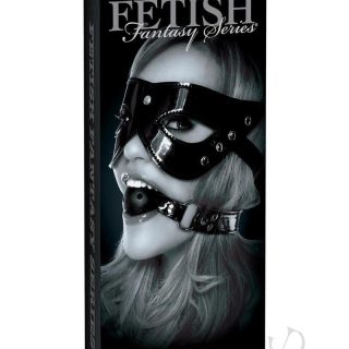 Fetish Fantasy Series Limited Edition Masquerade Mask and Ball Gag Set - Black