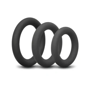 b-Vibe Snug Ring Swole 3 Pack Snug Fit Thick Silicone Cock Ring